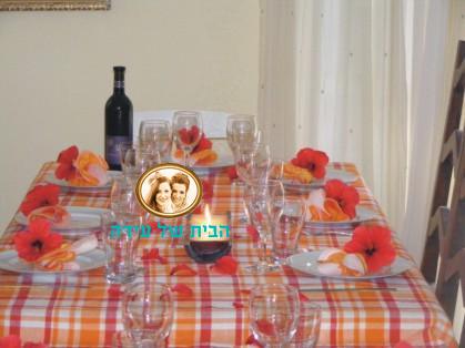 שולחן צבעוני