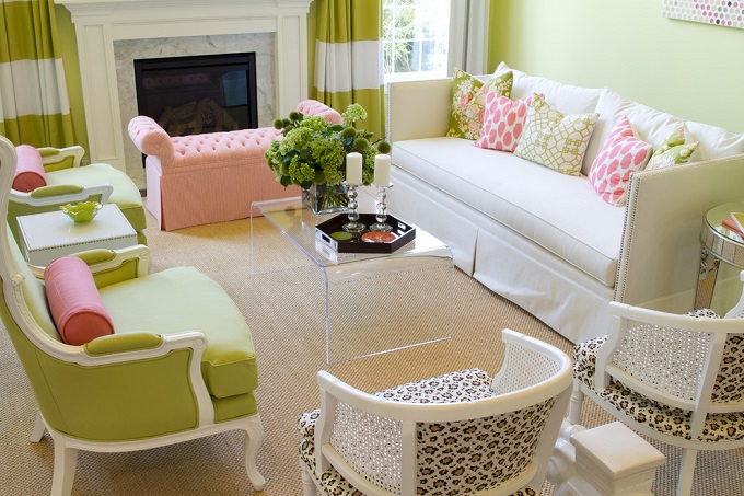 Suzy-q-better-decorating-bible-blog-ideas-watermelon-pink-lime-green-yellow-walls-slip-covers-trim-spring-décor-design-homes-interiors-furniture-kitchen-livin