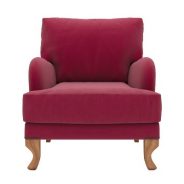 כורסא מעוצבת אדומה